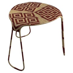 Flo Table by Patricia Urquiola for Driade, Metal & Woven Rattan, 2004