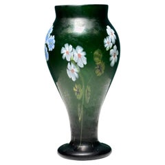 Fratelli Toso Murano Glass Vase, Floral Murrine, Antique Design 1915