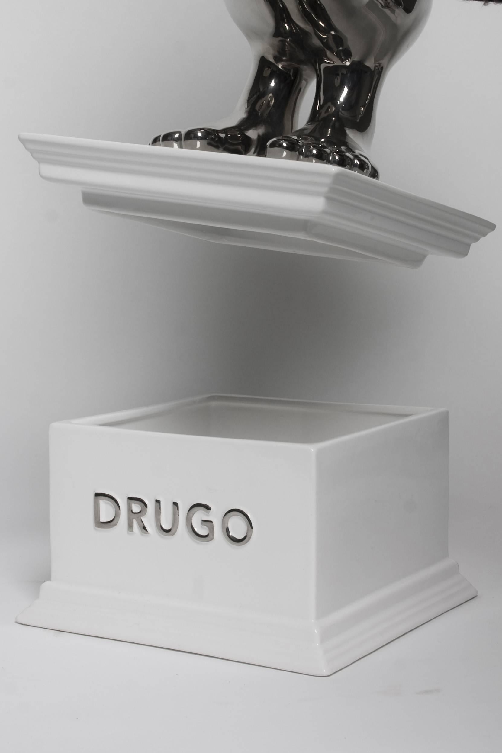 Italian Drugo Ceramic Sculpture by Matteo Cibic for Superego Editions, Italy For Sale