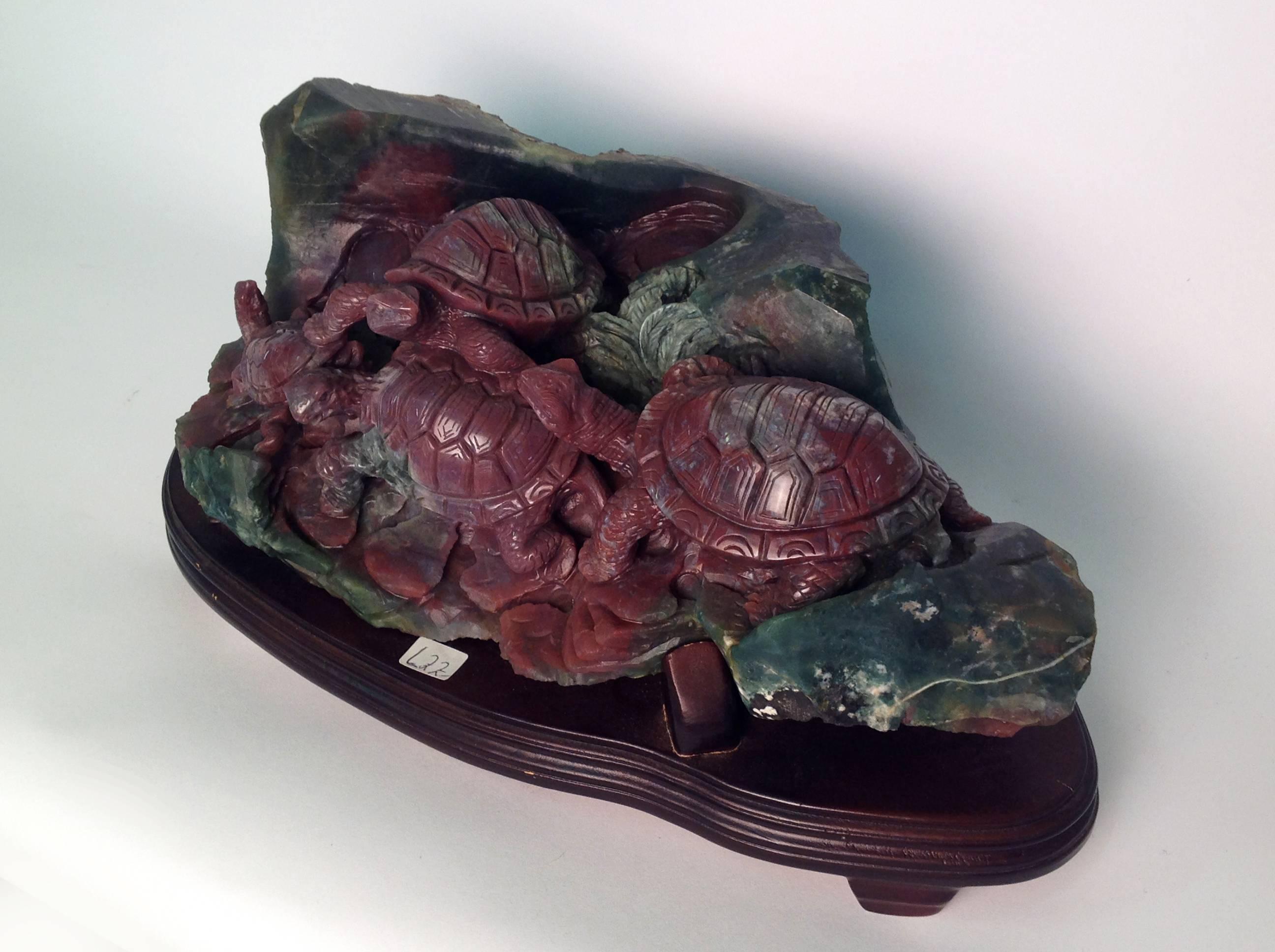Chinese Beautiful Indian Jasper Sculpture For Sale