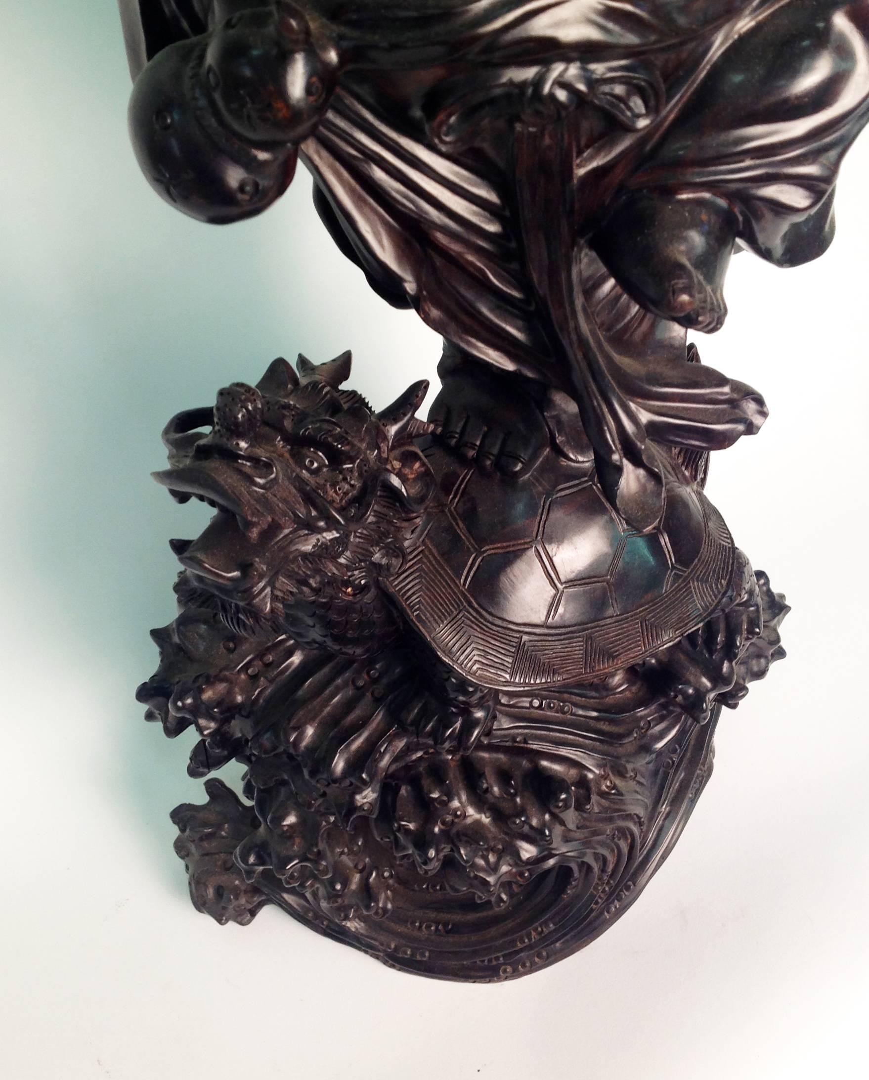 Chinese Beautiful Wood Buddha Sculpture For Sale