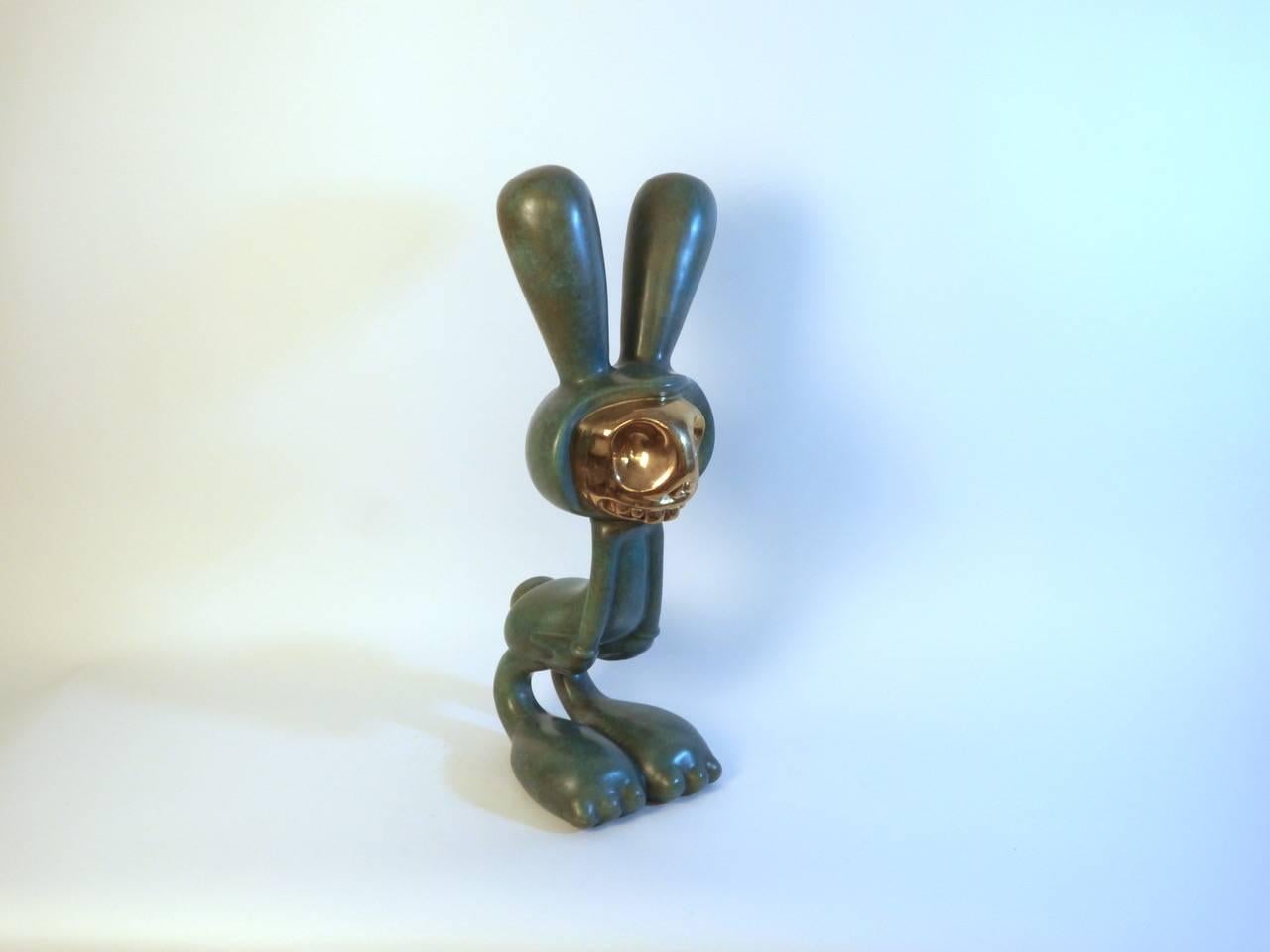 Italian Coniglieschio Bronze Sculpture by Massimo Giacon for Superego Editions, Italy For Sale