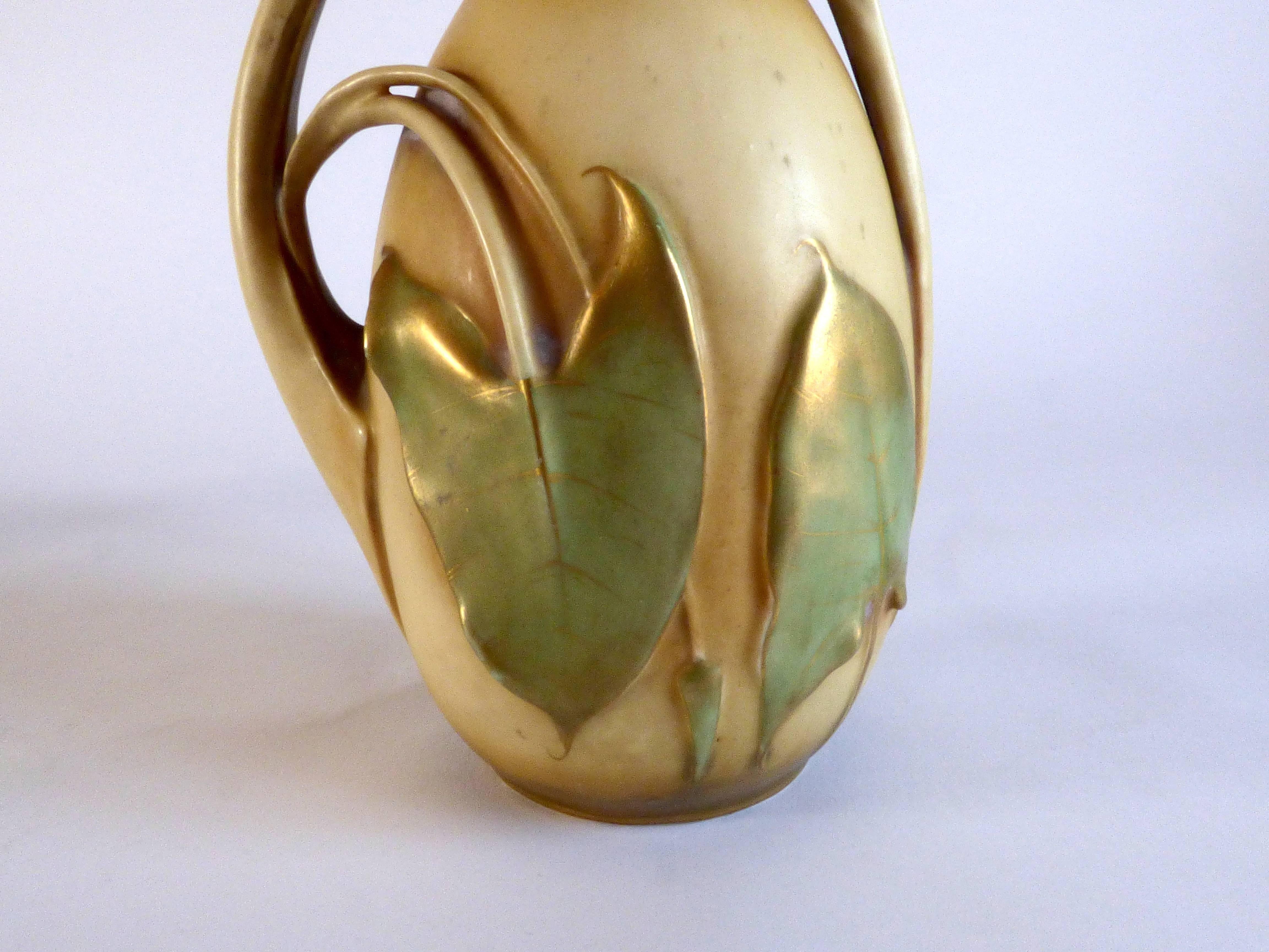 Keramikvase im Jugendstil, Töpferei Turn-Teplitz Bohemia Amphora, Österreich (Art nouveau) im Angebot