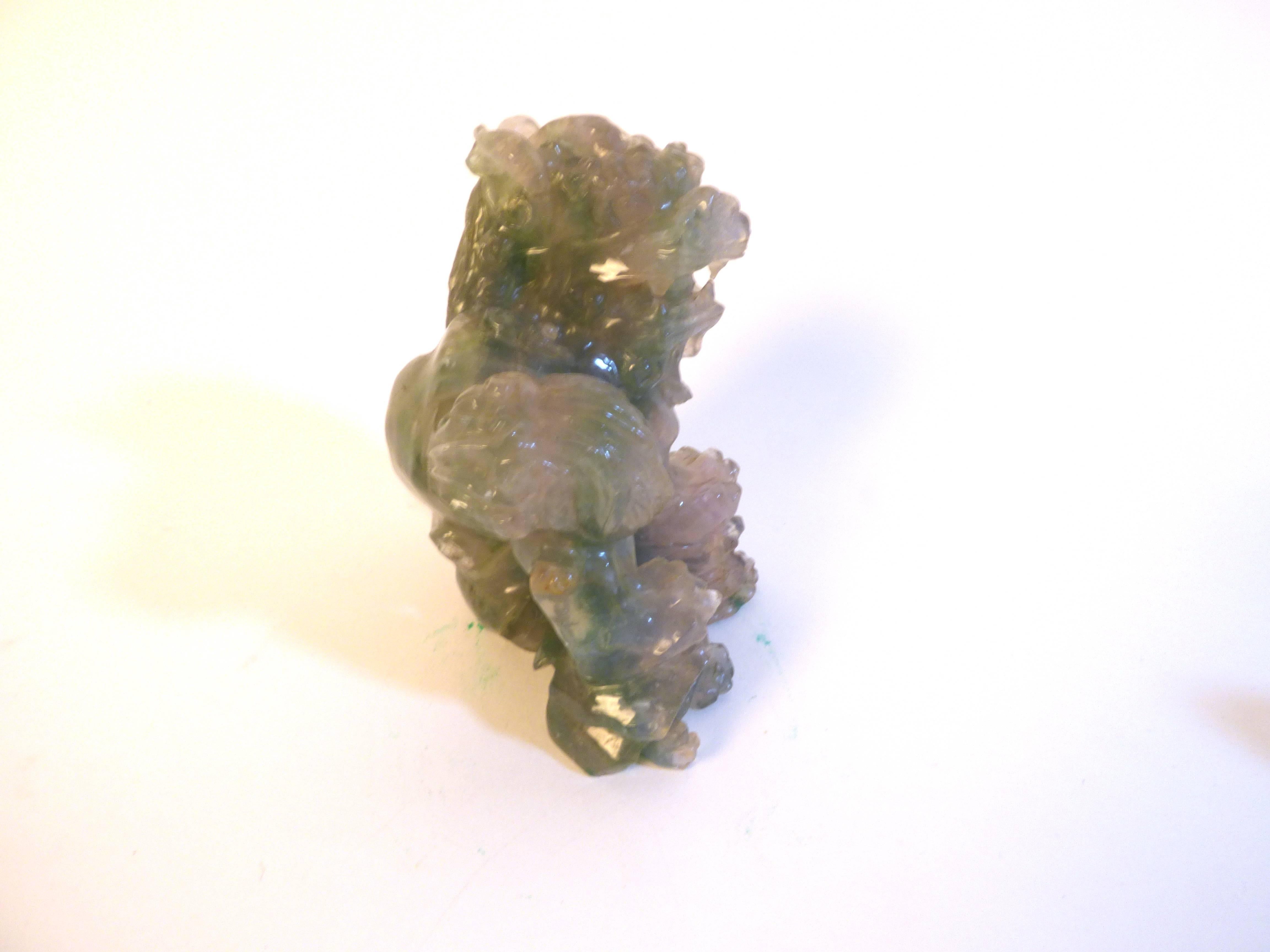 Chinese Beautiful Carved Fluorite Sculpture