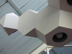 Prototype de lustre en aluminium de Gio Minelli, Italie