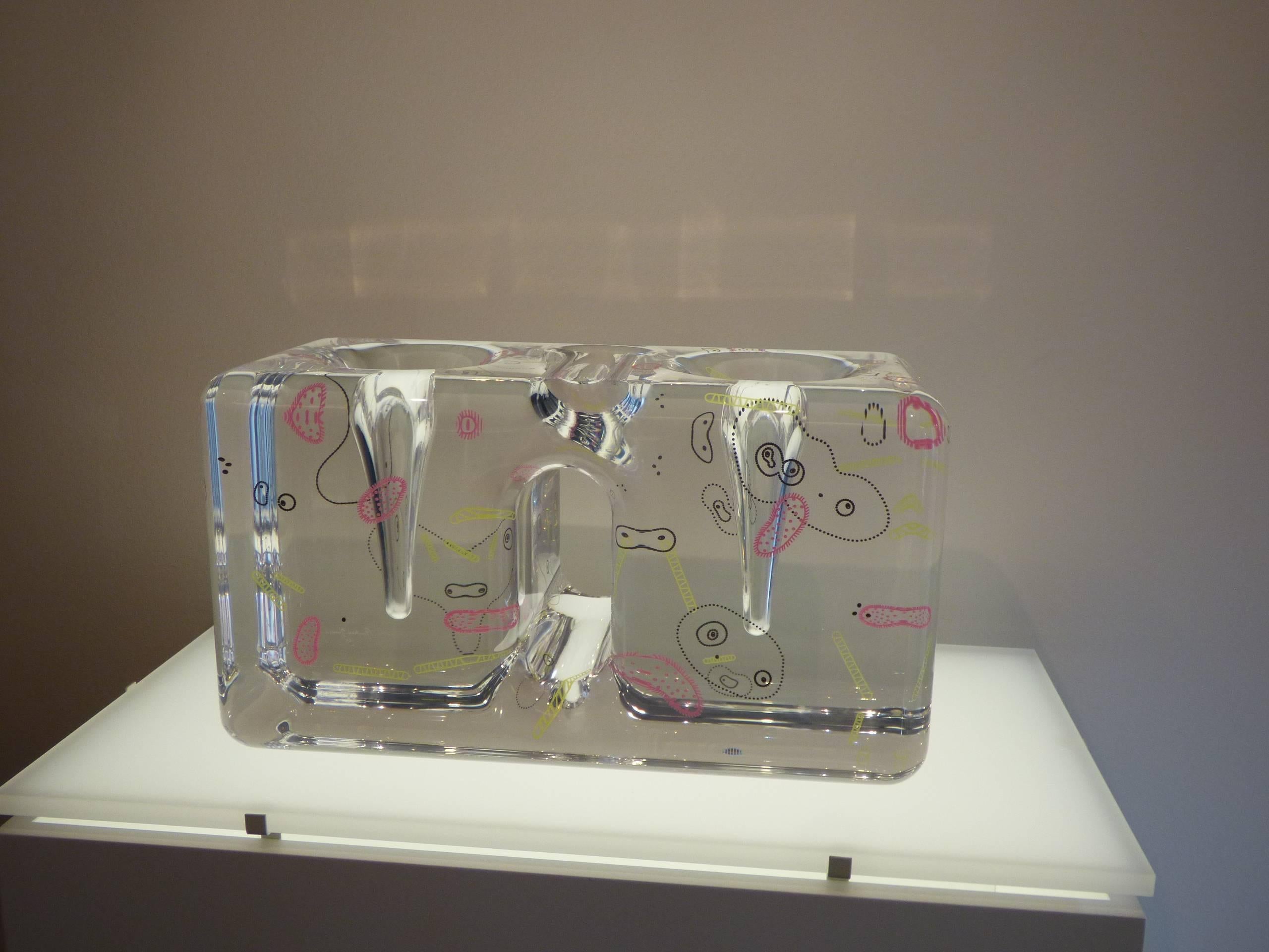 Italian Sciami Plexiglass Vase by Andrea Branzi for Metea, Italy For Sale