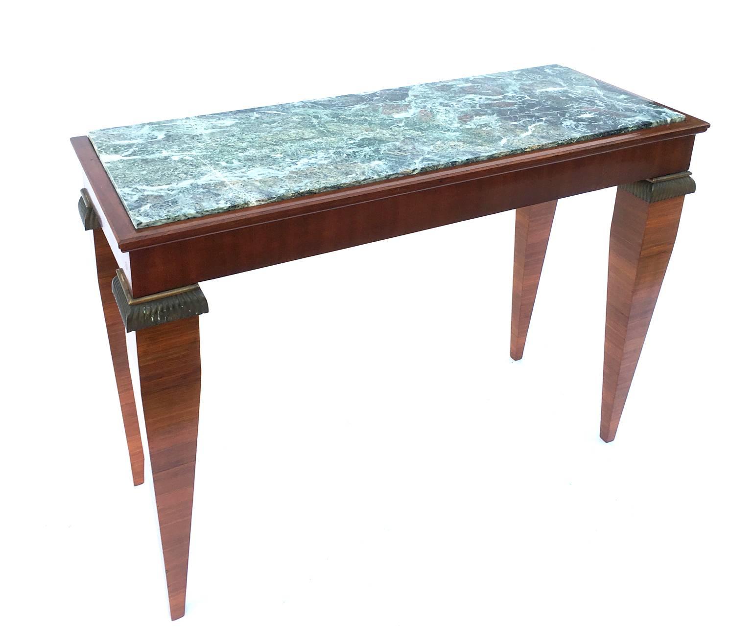 Art Deco Wooden Console by Paolo Buffa  circa 1930, Italy For Sale