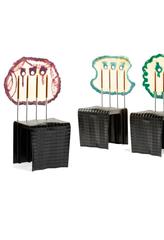 Gaetano Pesce, Four Resin Chairs, L'abbraccio Collection, Le Fablier Italy, 2010