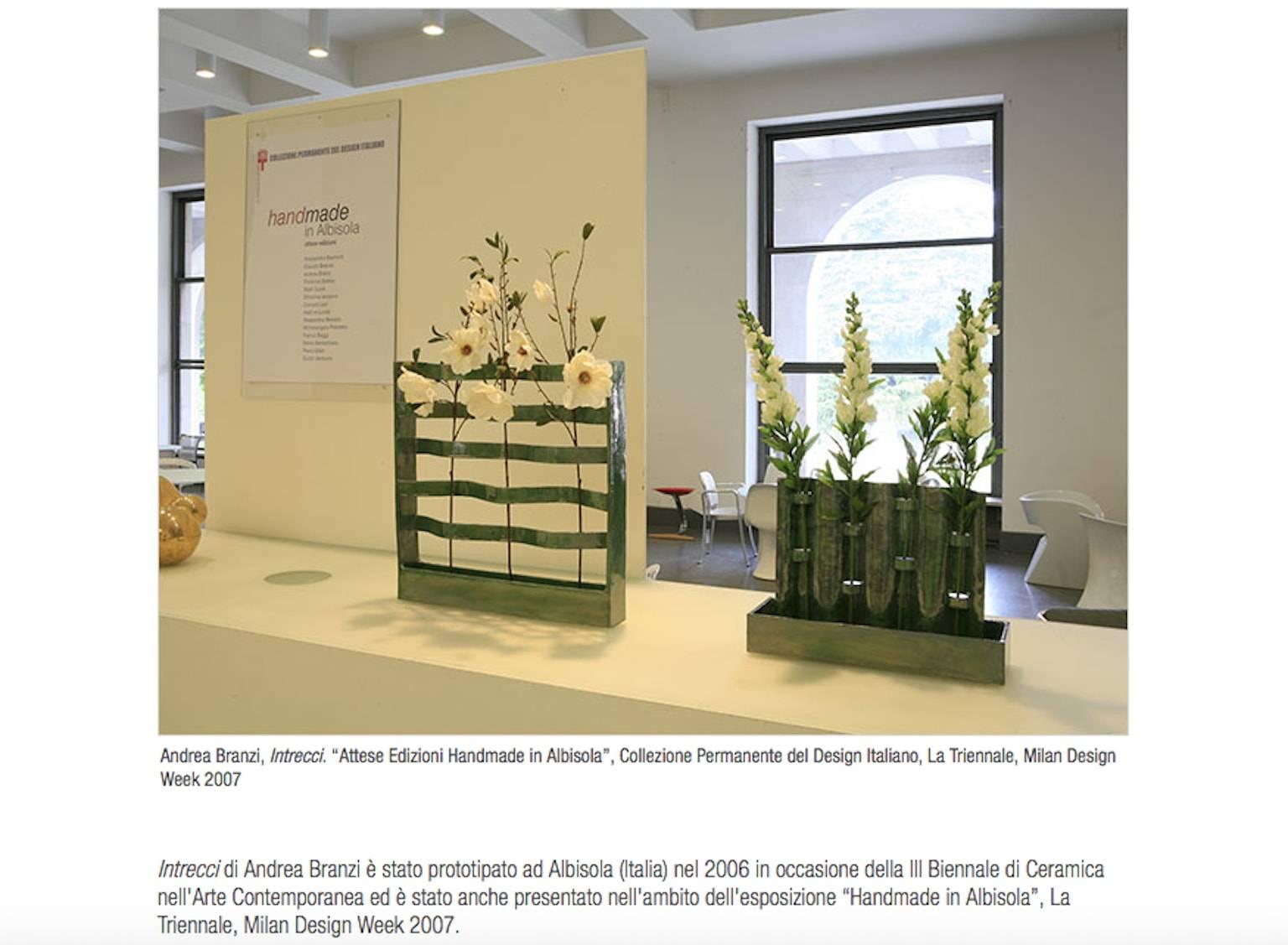 XXIe siècle et contemporain Vase en céramique intrecci 2 modèle d'Andrea Branzi pour Attese Editions, Italie en vente