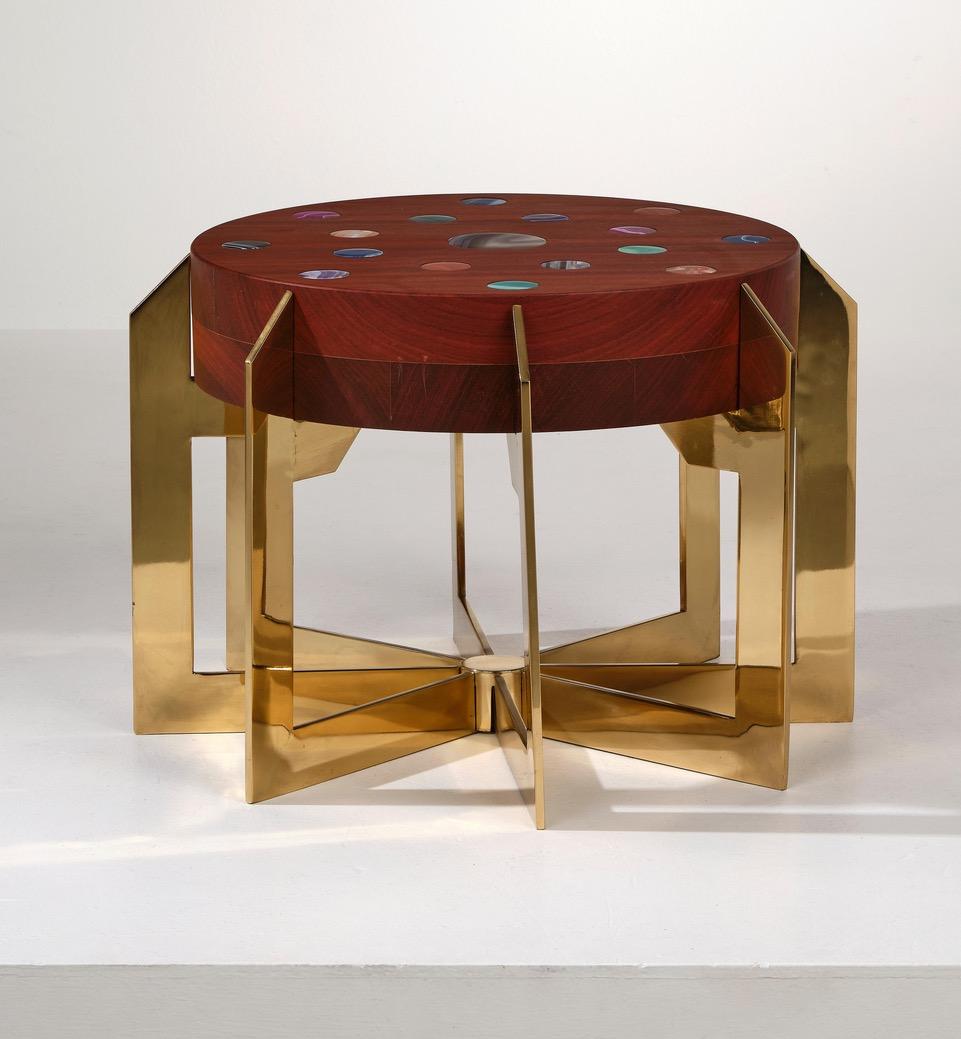 Ottone Tavolino da caffè Constellation Model di Studio Superego, Italia. Pezzo unico in vendita