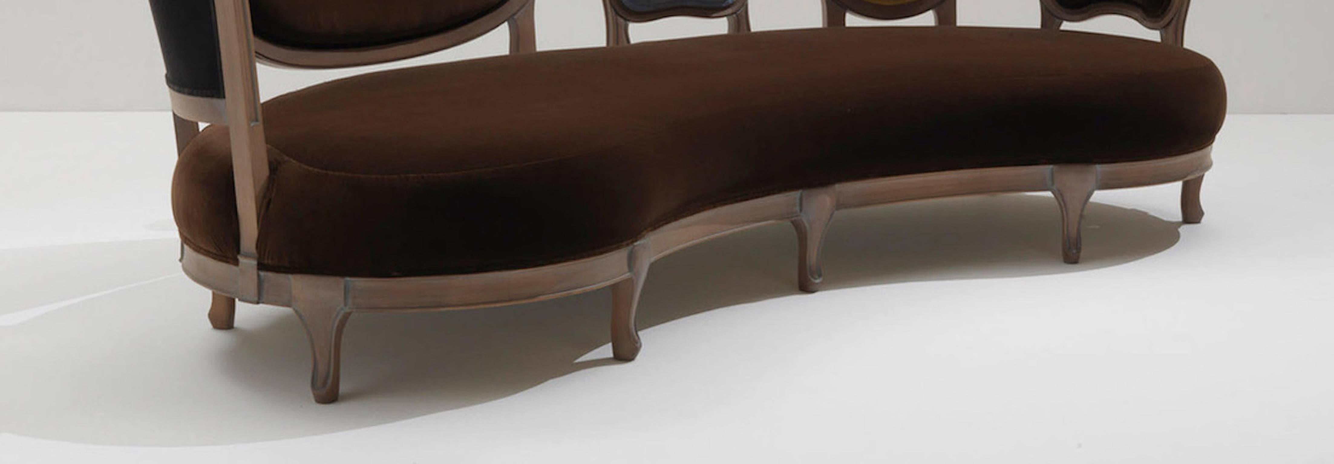 Sofa mit Rückenlehne und Rückenlehne, Modell von Nigel Coates für Fratelli Boffi, Italien im Zustand „Hervorragend“ im Angebot in Milan, Italy