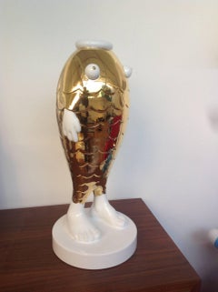 Escultura de cerámica Modelo Pescado de Matteo Cibic para Superego Editions, Italia