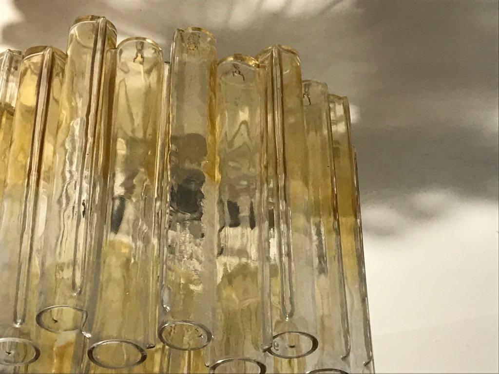 Modern Beautiful Italian Murano Glass Chandelier Model Calze by Venini