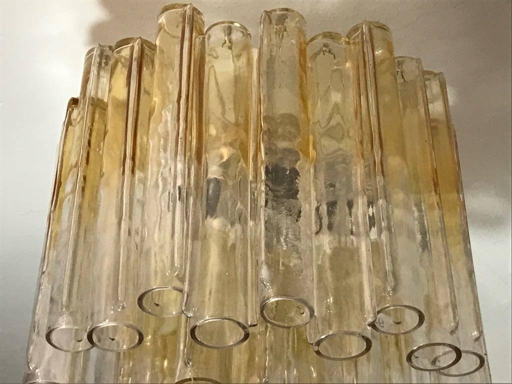 Beautiful Italian Murano Glass Chandelier Model Calze by Venini In Good Condition In Milan, Italy