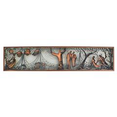 Signed Metal Wall Sculpture by German Artist Ferdi Walther, 1976 3