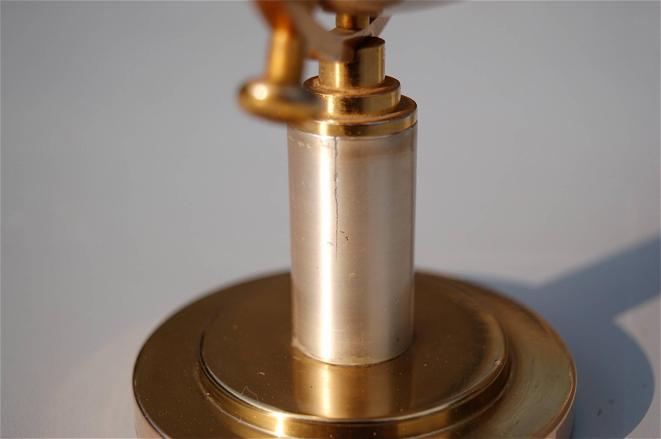 Metal Mid-20th Century Brass Globe Cigarette Holder