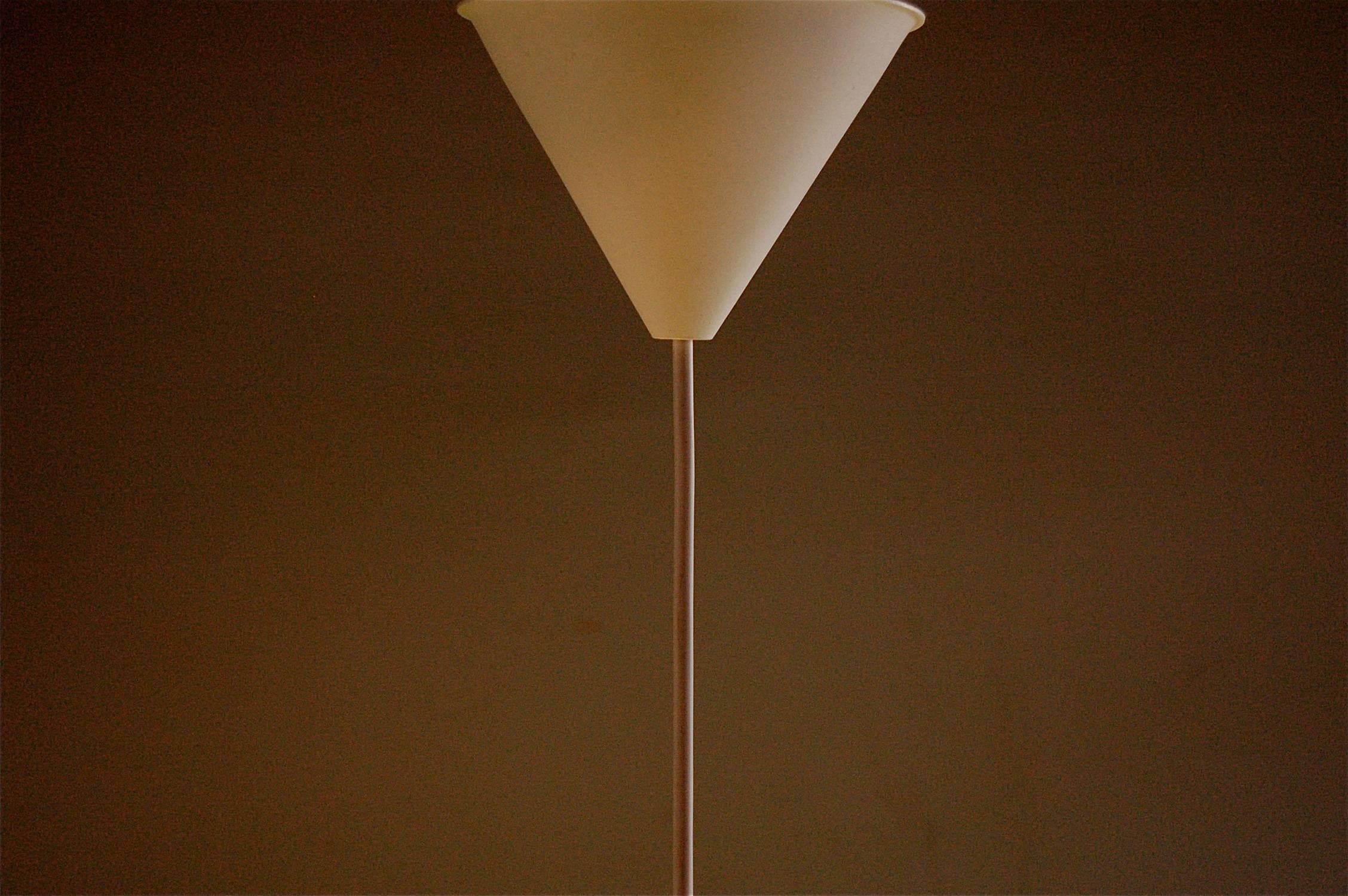 Green Trumpet Shaped Murano Glass Pendant Lamp, Peill and Putzler, 1970s In Excellent Condition In Noorderwijk, BE