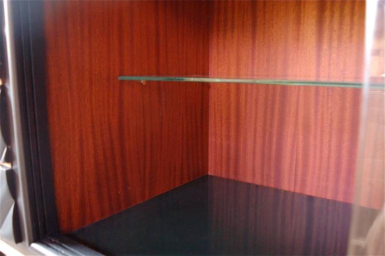 Stylish Italian Veneer Sideboard with Granite Top, circa 1950s at 1stDibs