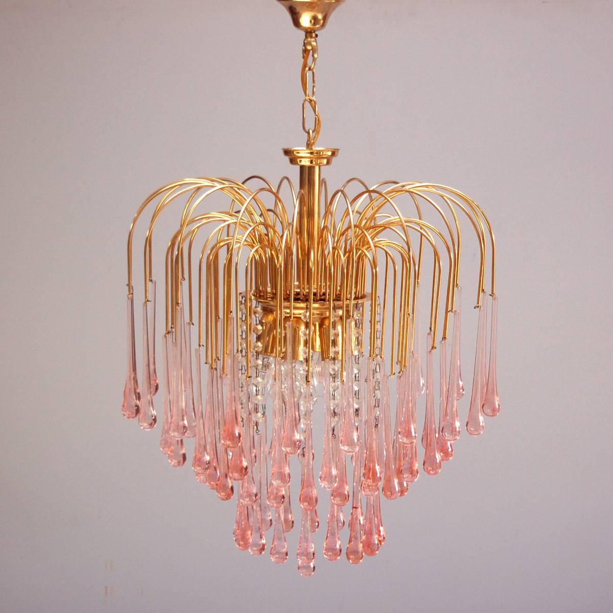 murano glass teardrop chandelier
