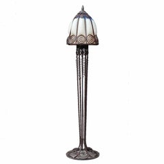 Art Deco Style Floor Lamp with Two-Tone Shade, Late 20th Century 10