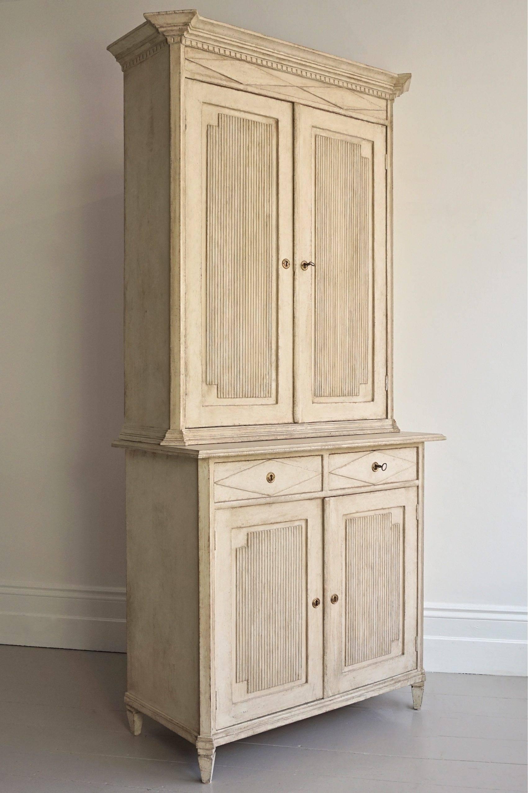 Wood 19th Swedish Gustavian Style Cabinet