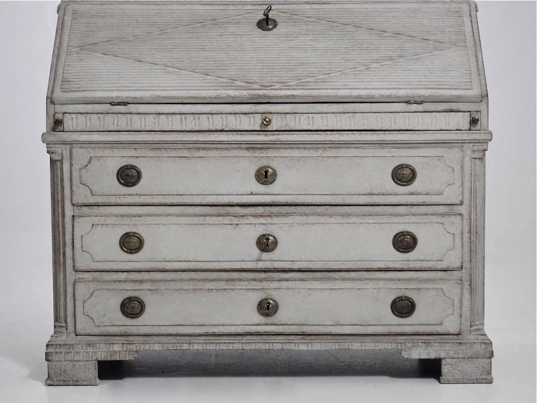 18th Century Swedish Gustavian Period Secretary Bureau 1