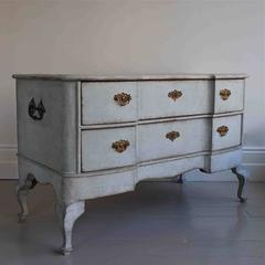 18th Century Scandinavian Baroque Serpentine Chest