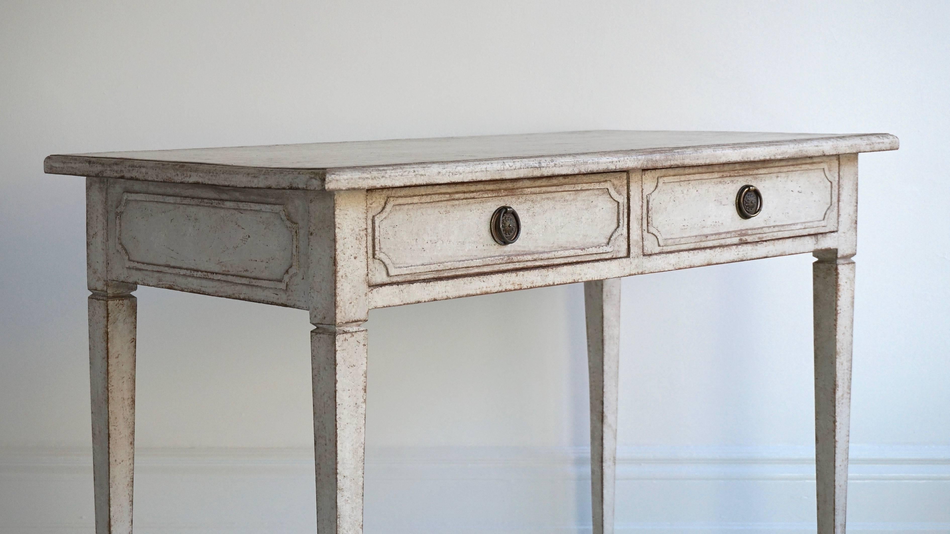 19th Century Swedish Gustavian Style Desk or Side Table 1