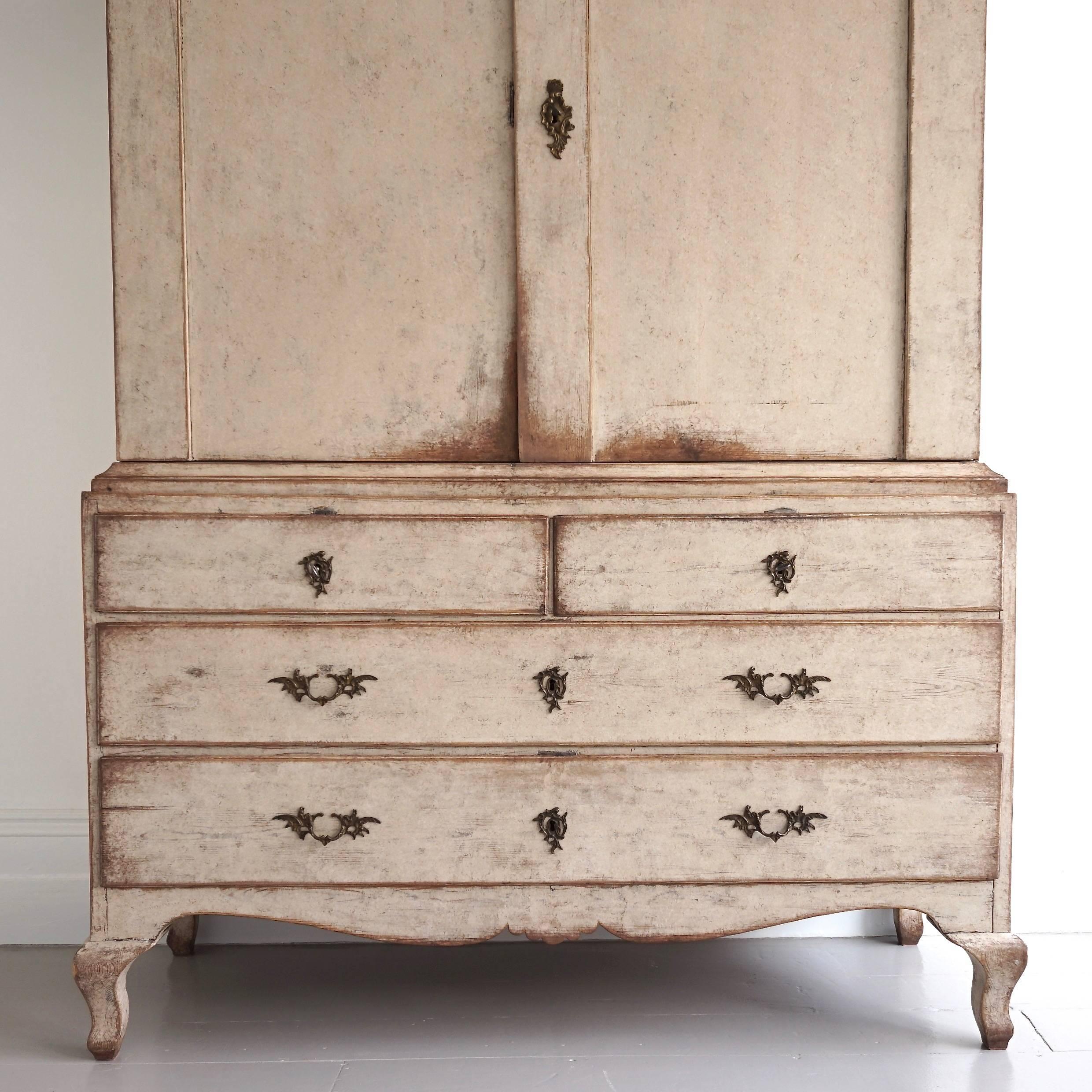 18th Century Swedish Rococo Cabinet 1