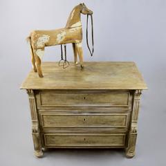 19th Century Viennese Baroque Revival Bleached Walnut Small Chest of Drawers