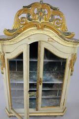 18th Century Swedish Rococo Glazed Cabinet in Original Paint