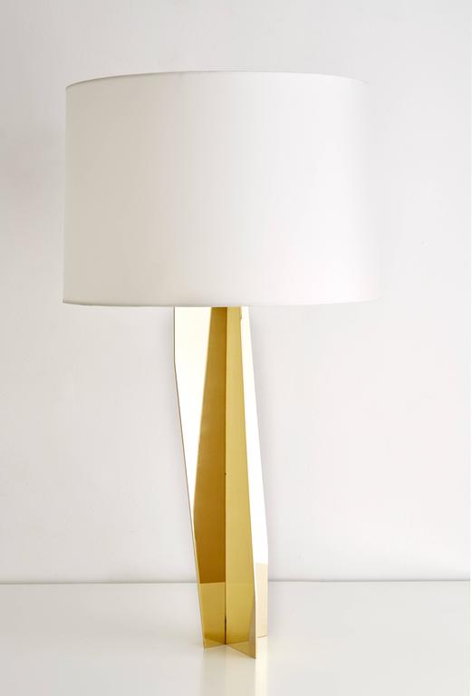 Folded Brass Origami Table Lamp