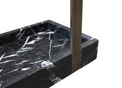Bronze and Marble Umbrella Stand