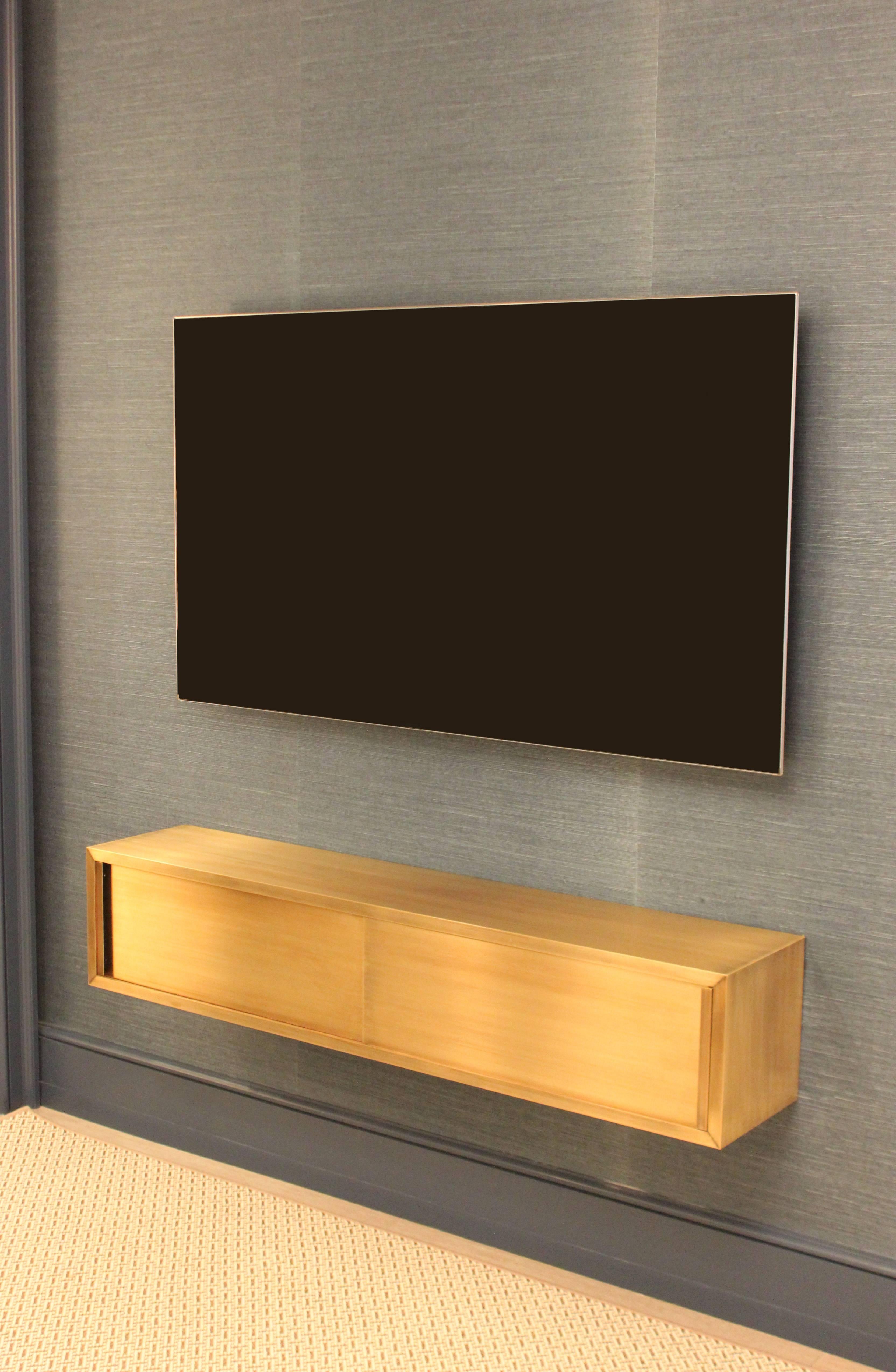 wall mounted media console