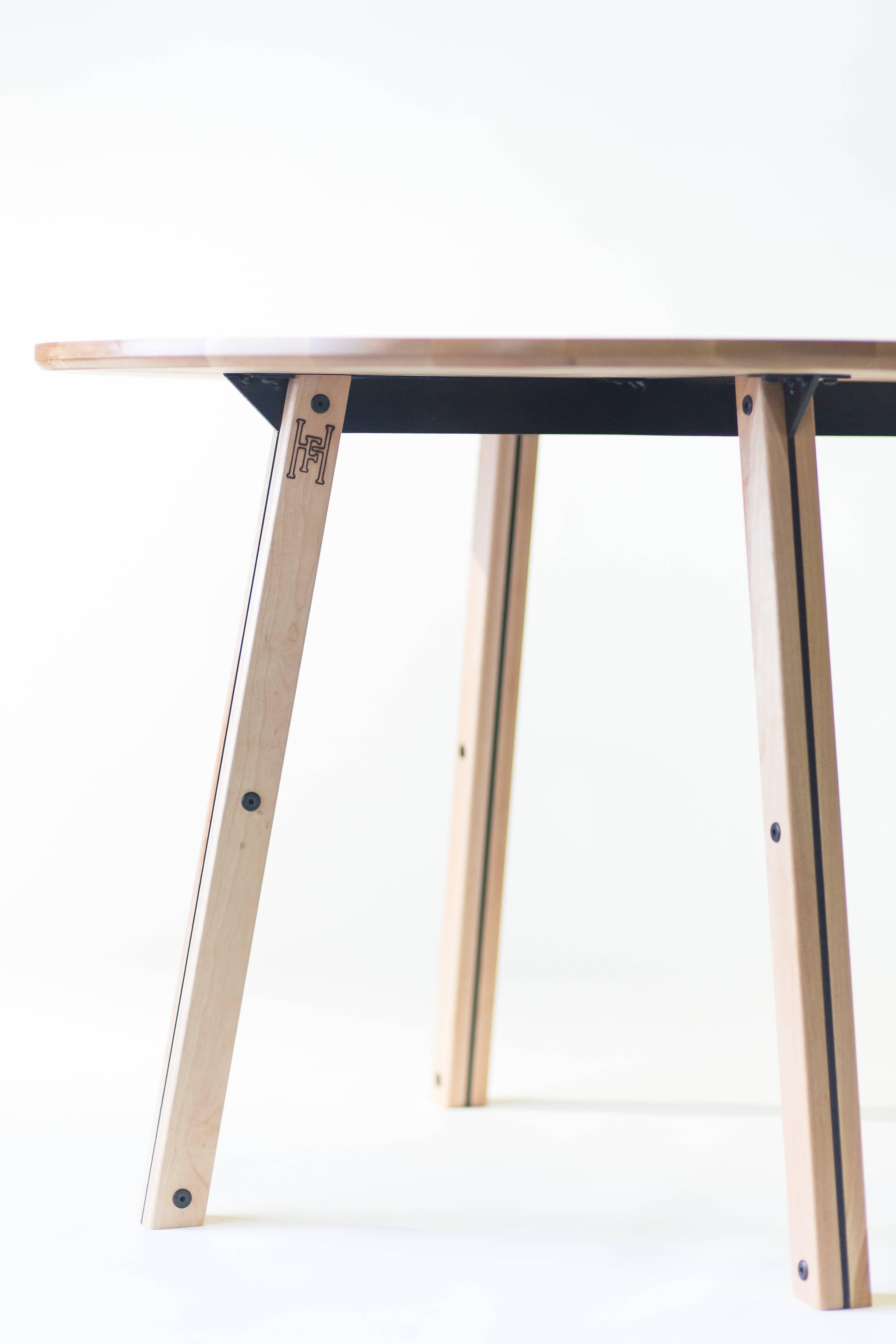 birch round dining table