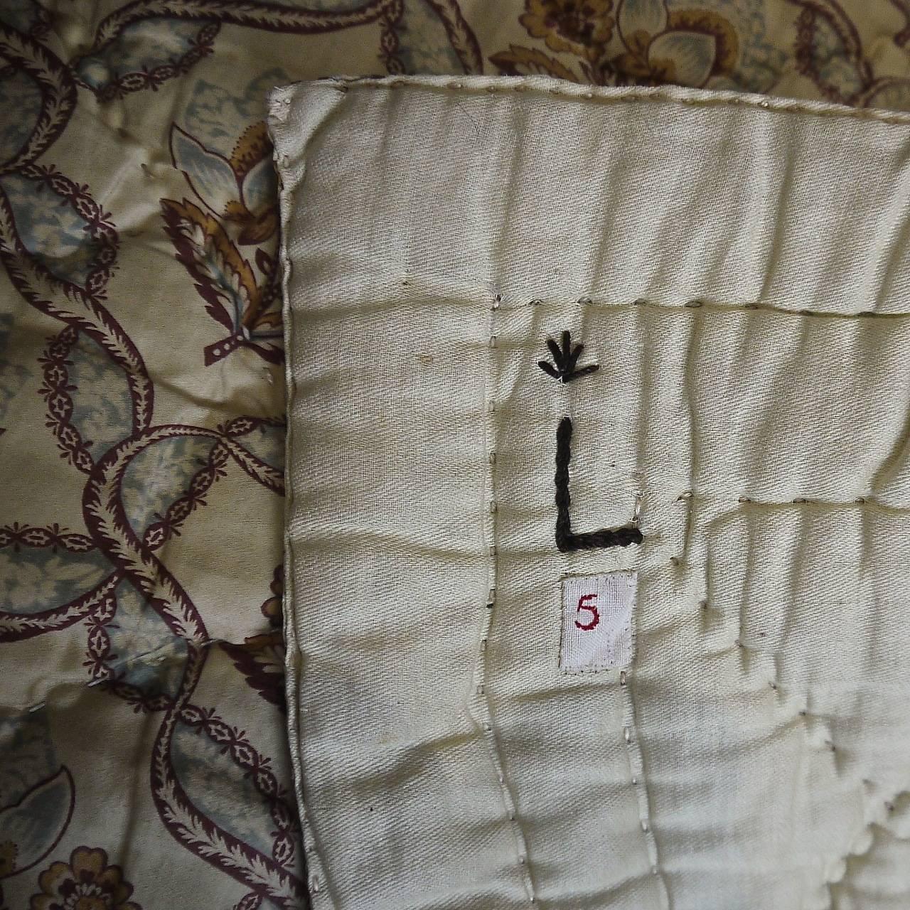 Early 20th Century French Small Printed Cotton Quilt 2