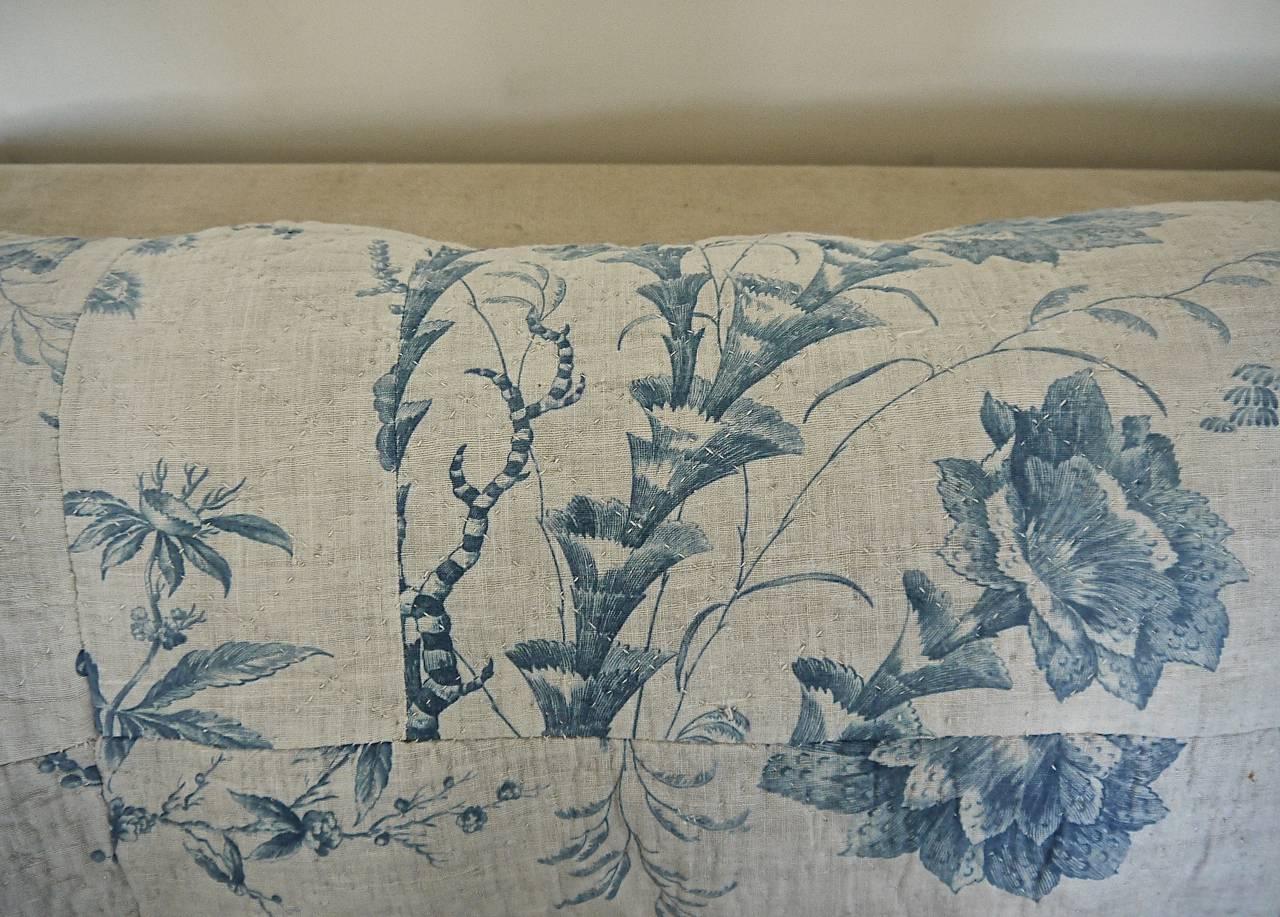  Chinoiserie Toile Blue and White pillow French 18th century 2