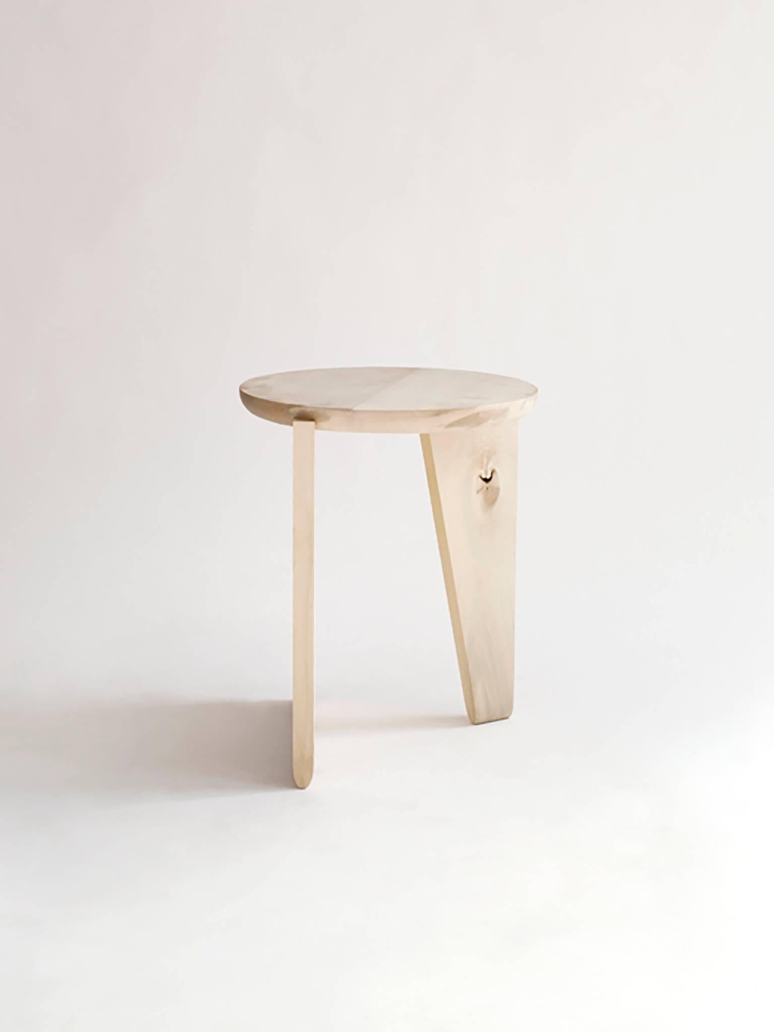The Wu Stool is a made-to-order contemporary piece handcrafted in our Brooklyn studio. It can be used as a stool or side table, and is constructed of solid wood. 
