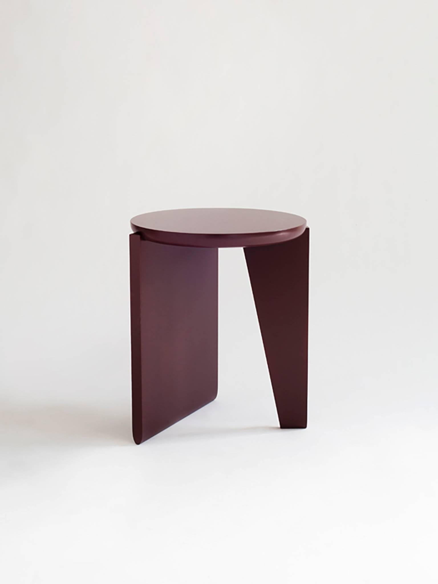 American Wu Side Table or Stool, Solid Wood For Sale