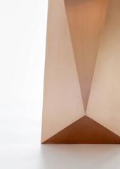 Double Pedestal Oscar Dining Table, Brass and Stone