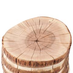 Reclaimed Salvaged Hurricane Sandy Stump Stools with Hand-Turned Legs & Drawers