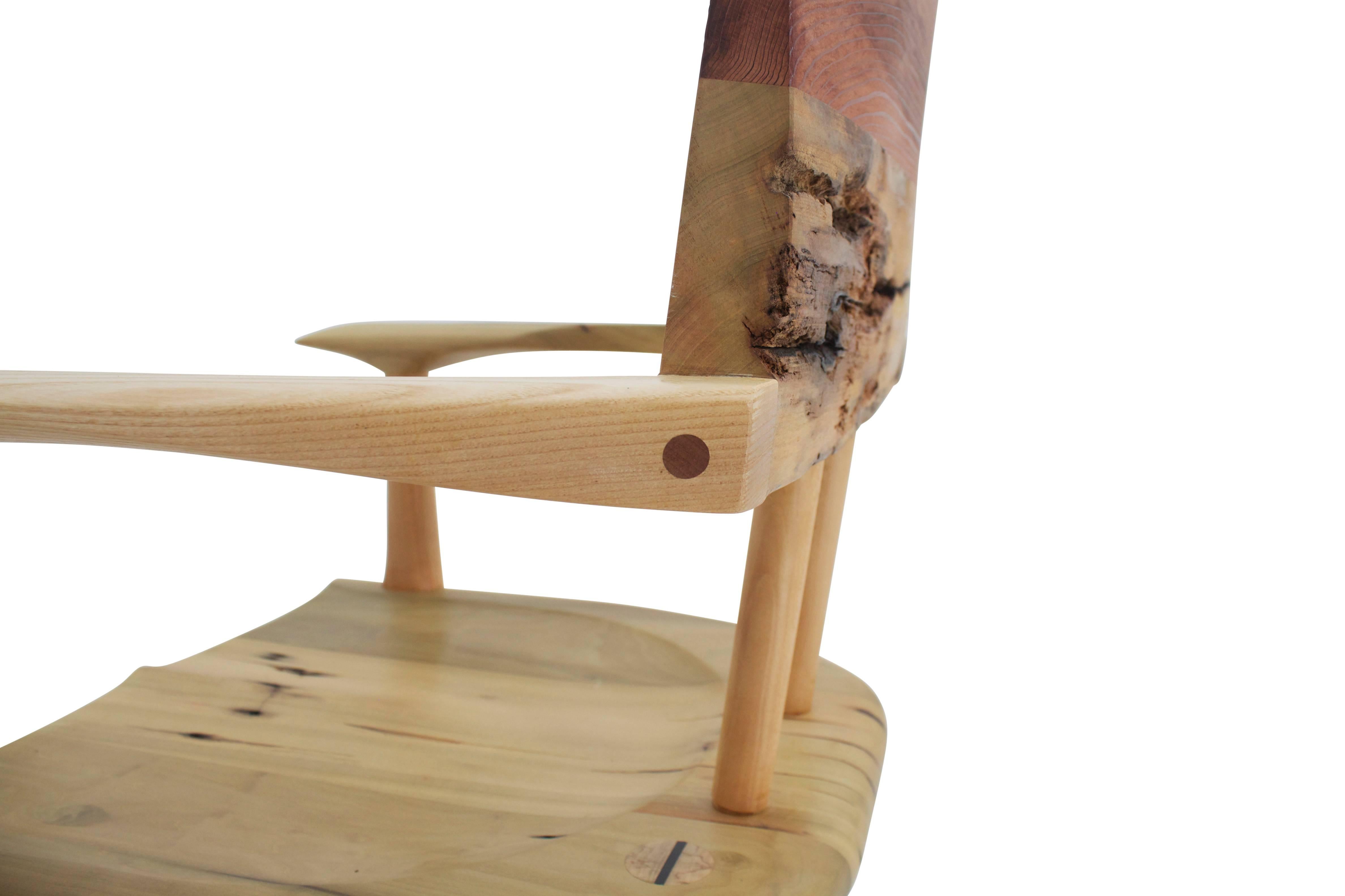Solid Reclaimed Wood Chubby Chair 1