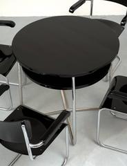 Thonet Set of Table and Four Chairs Attributed to Mart Stam
