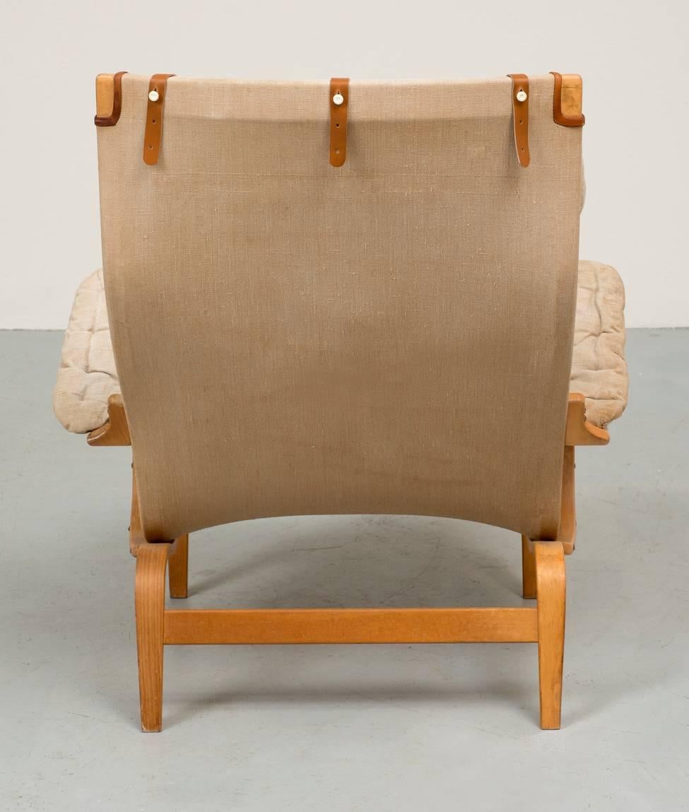 Mid-Century Modern Pernilla Lounge Chair by Bruno Mathsson, 1960s