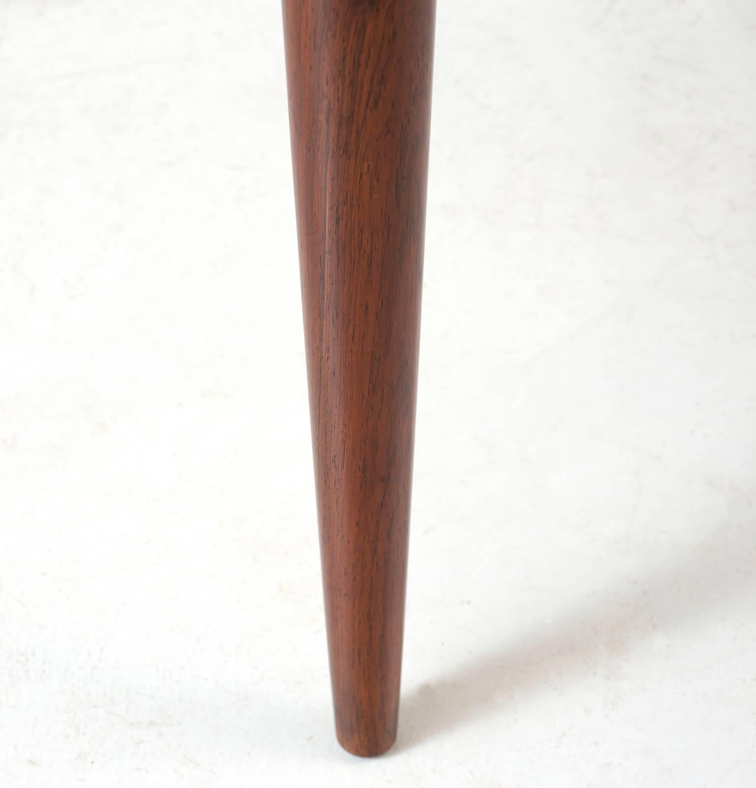 Mid-20th Century Hans Olsen Rosewood Dining Table with Two Leaves