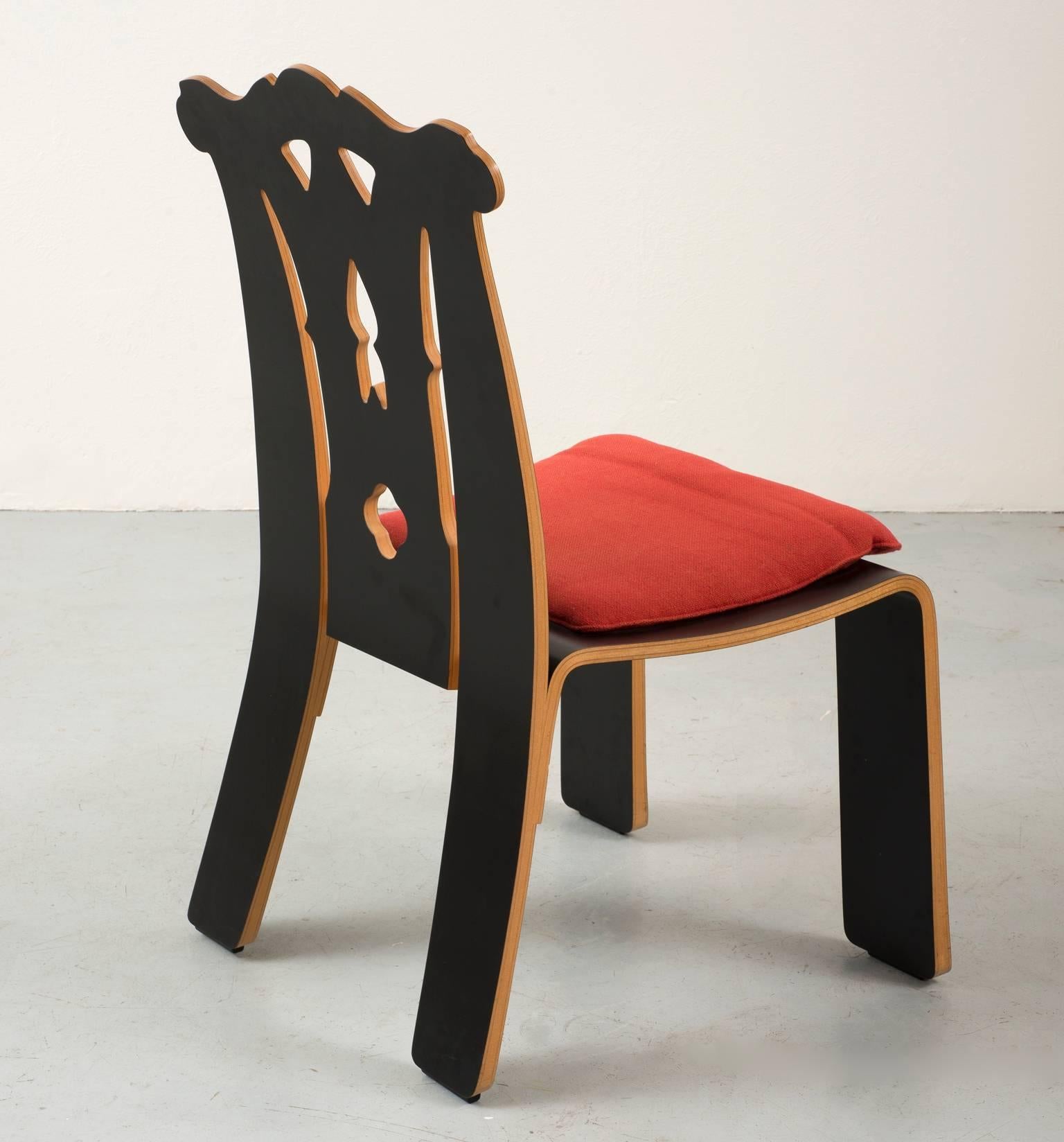 Post-Modern Pair of Robert Venturi Chippendale Chairs for Knoll