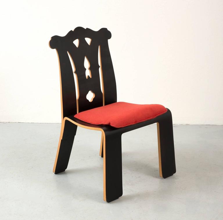 Pair of Robert Venturi Chippendale Chairs for Knoll For ...