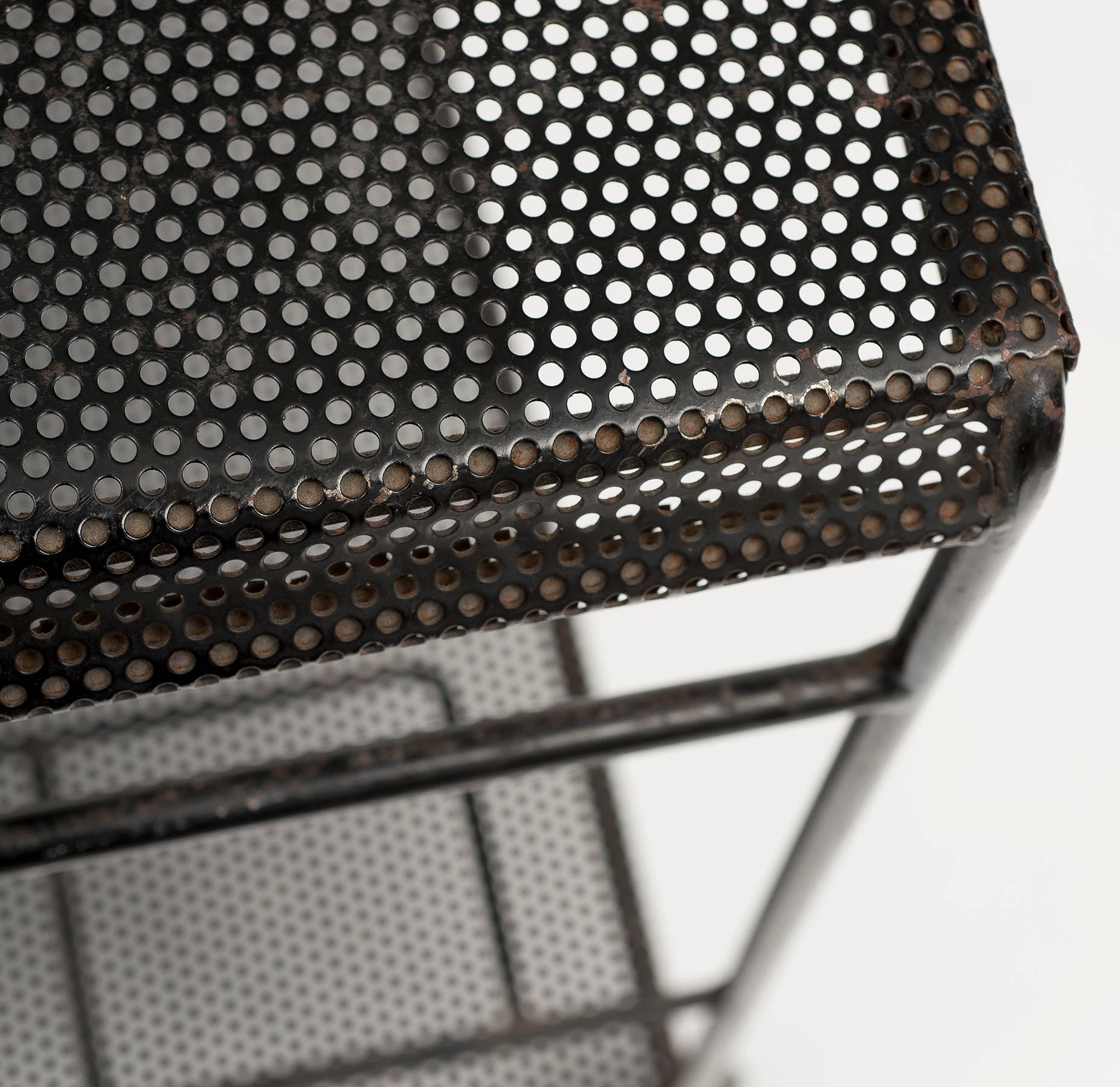 Serving Cart by Mathieu Matégot in Lacquered Metal, 1950s 3
