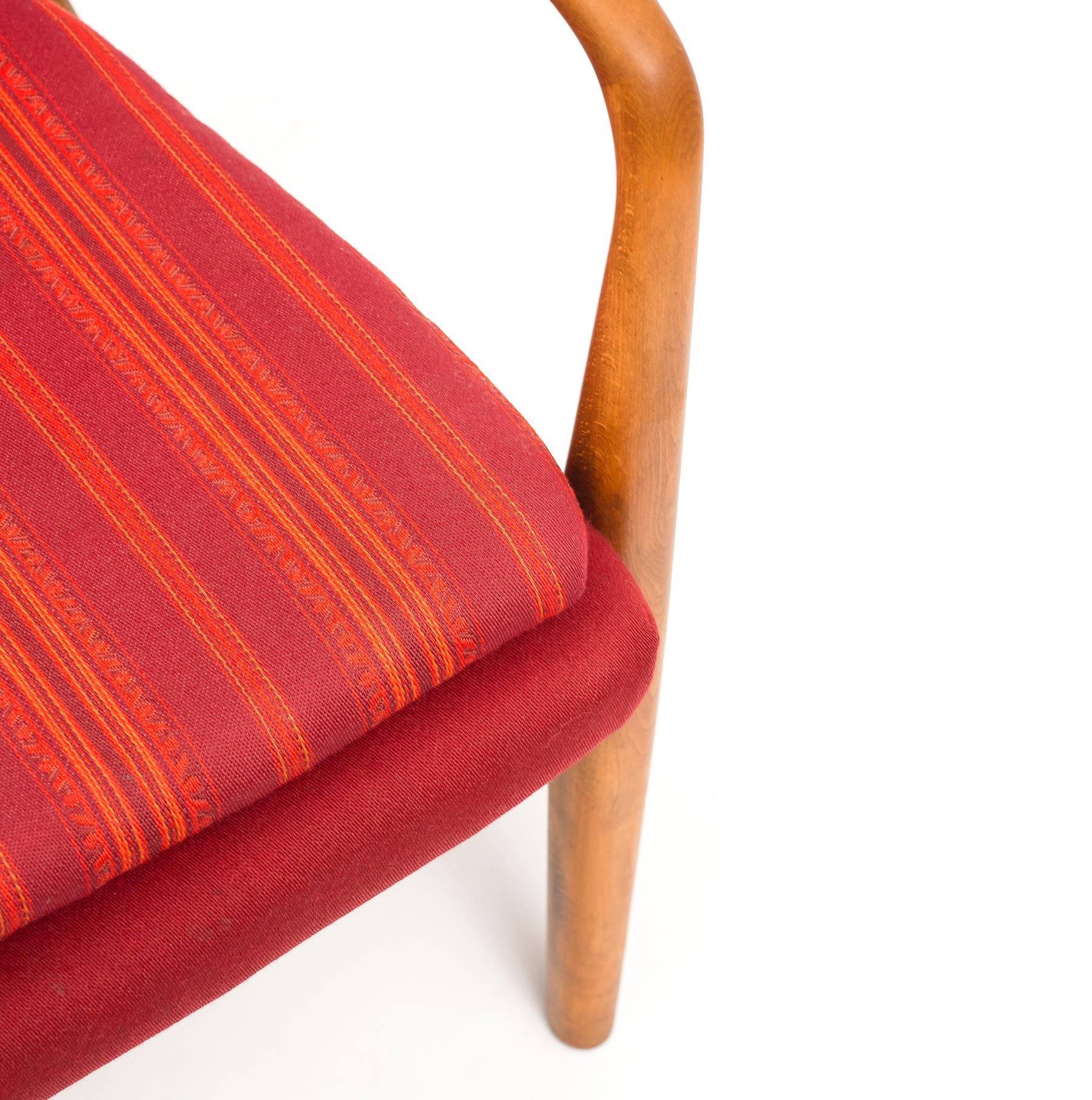 Mid-20th Century Acton Schubell and Ib Madsen Lounge Chair, Denmark, 1950s