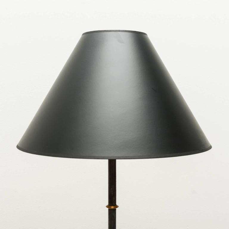Jacques Adnet Style Star Base Floor Lamp France 1950s